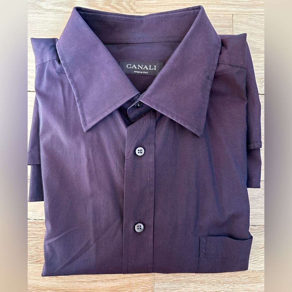 Canali Purple Dress Shirt